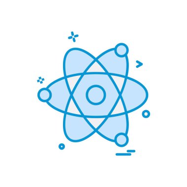 Nükleer simge tasarlamak vektör 