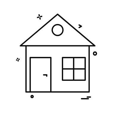 Ev simgesi tasarım vektörü