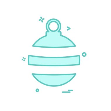 Noel top simge tasarlamak vektör