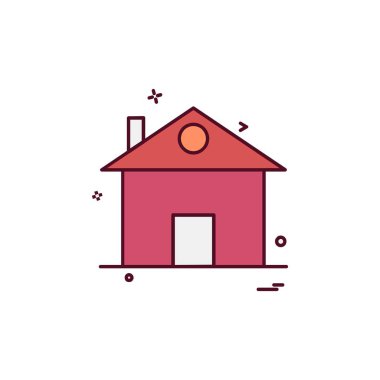 Emlak simgesi tasarım vektörü