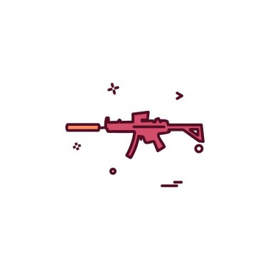 Silah simge tasarlamak vektör 