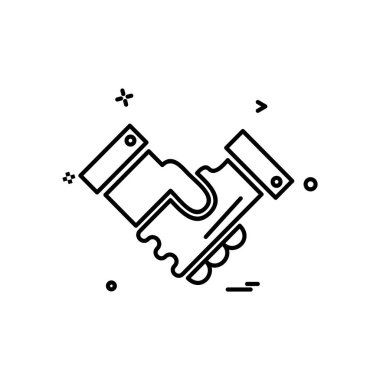 Elini sıkmak simge tasarlamak vektör