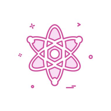 Nükleer simge tasarlamak vektör 