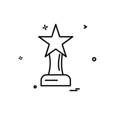 Ödül star kupa kupa Ödülü simge vektör tasarımı