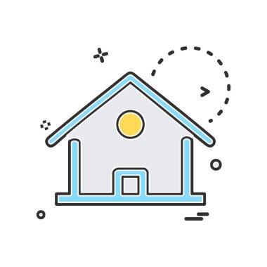 Emlak simge tasarlamak vektör