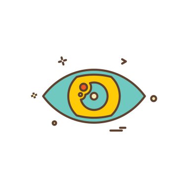 göz simgesi tasarım vektörü