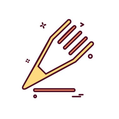 Kalem simgesi tasarım vektörü