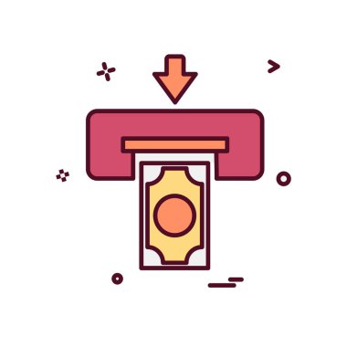 Yazıcı simgesi tasarım, vektör çizim