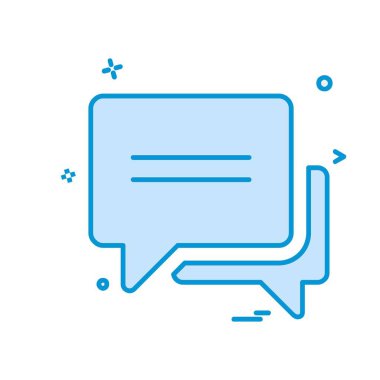 İleti simge tasarlamak vektör