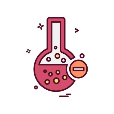 Şişesi simgesi tasarım, renkli vektör çizim