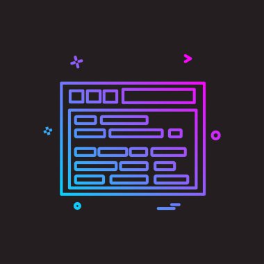 Web sitesi düzenleme simgesi tasarım vektörü