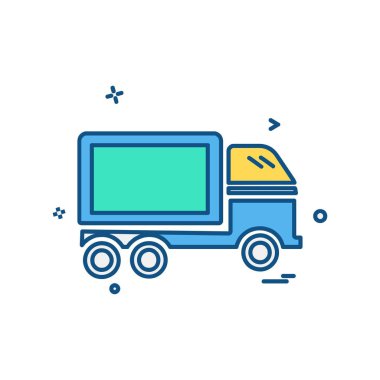 Kamyon simgesi tasarım vektörü