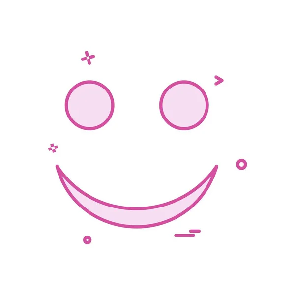 Smiley Icon Design Vector — Stock Vector