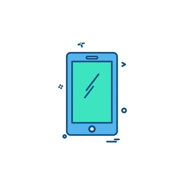 Icono Teléfono Inteligente Diseño Vector Ilustración — Vector de stock