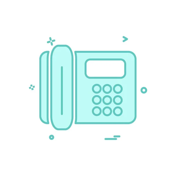 Teléfono Icono Diseño Vector — Vector de stock