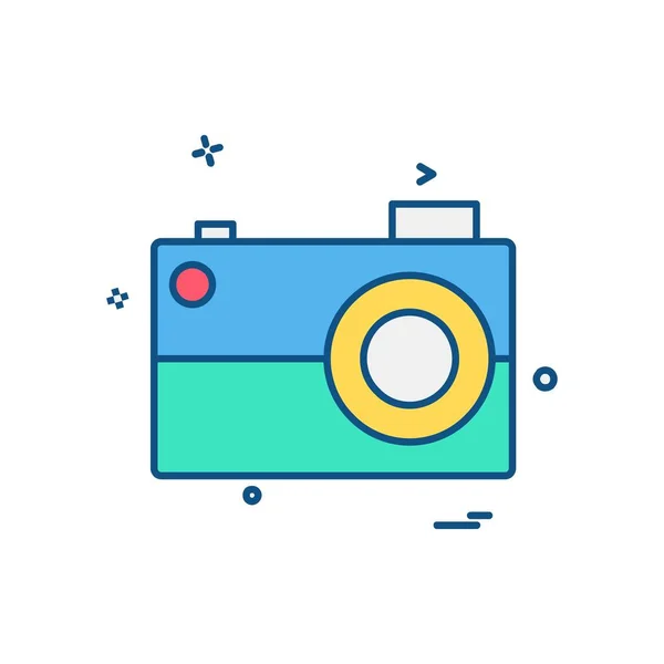 Camera Icon Design Vector — Stock Vector
