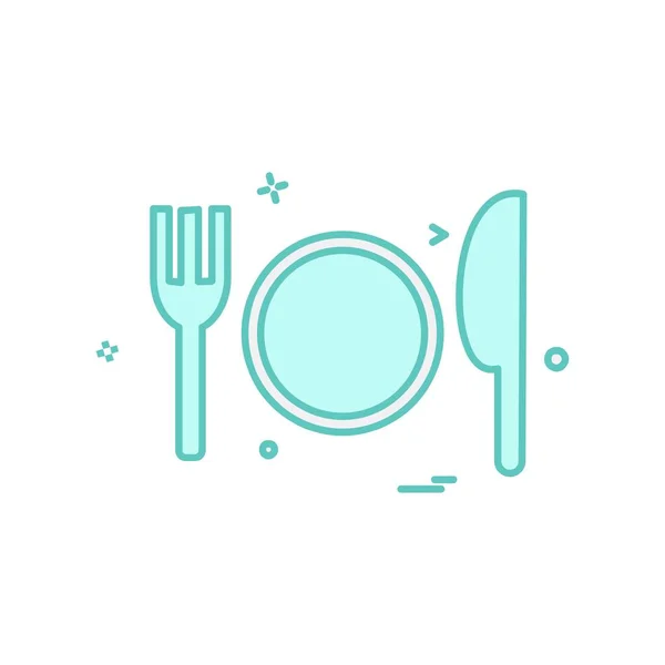 Food Icon Design Vector — Stock Vector