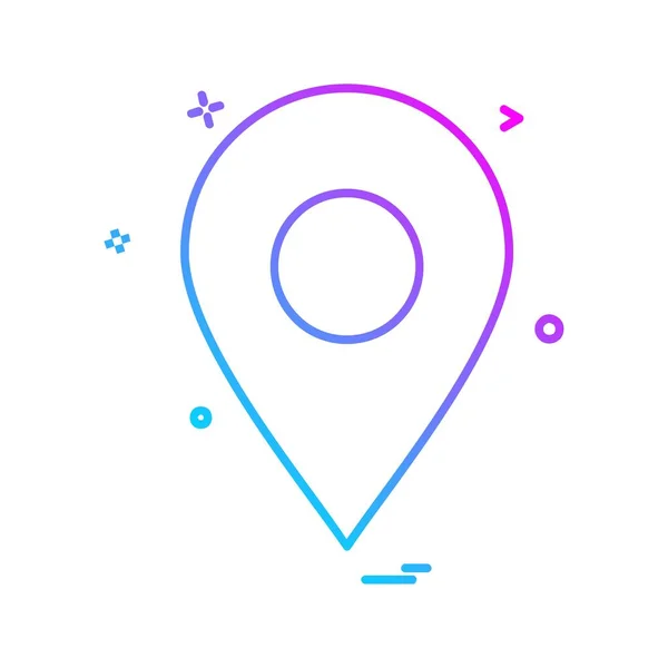 Navigation Symbol Design Vektor Illustration — Stockvektor