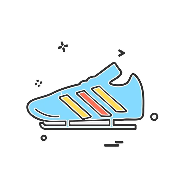 Icono Deportivo Diseño Vector Ilustración — Vector de stock