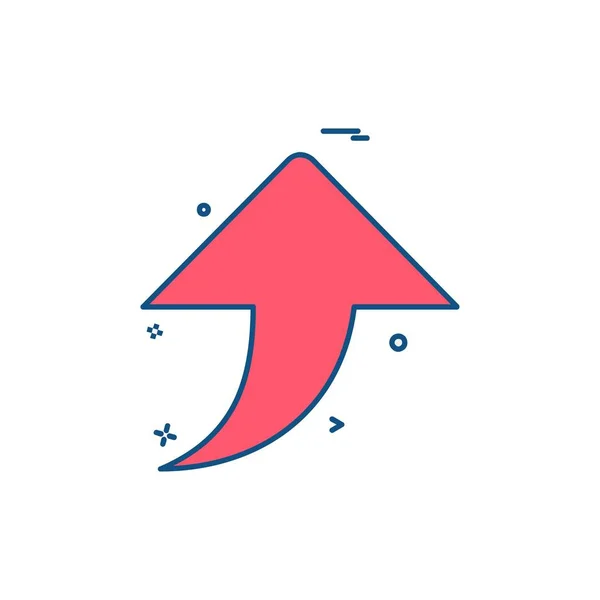 Arrow Icon Design Vector — Stock Vector