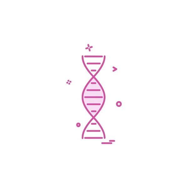 Dna Icon Design Colorful Vector Illustration — Stock Vector