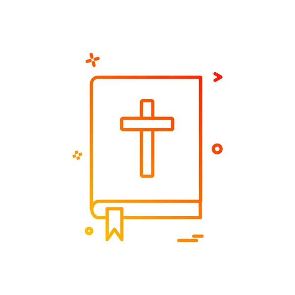 Holy Bible Icon Vector Design — 스톡 벡터