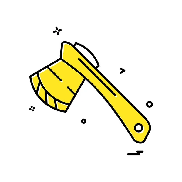 Axe Icône Vectoriel Design — Image vectorielle