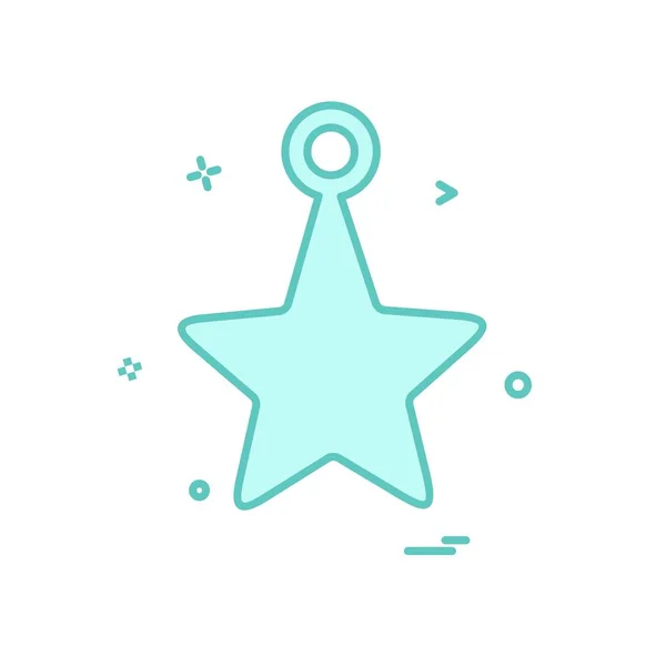 Estrella Plana Icono Simple Sobre Fondo Blanco — Vector de stock