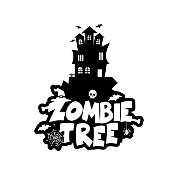 Zombie Party Tipografía Diseño Vector — Archivo Imágenes Vectoriales