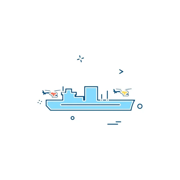 Navy Icons Design Vector — Stock Vector