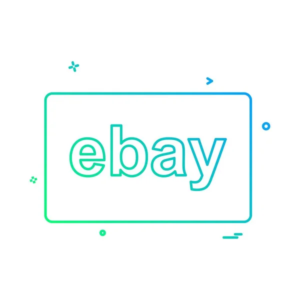 Vetor Design Cartão Ebay —  Vetores de Stock