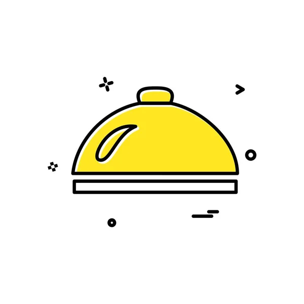 Dish Icon Design Vektor — Stockvektor