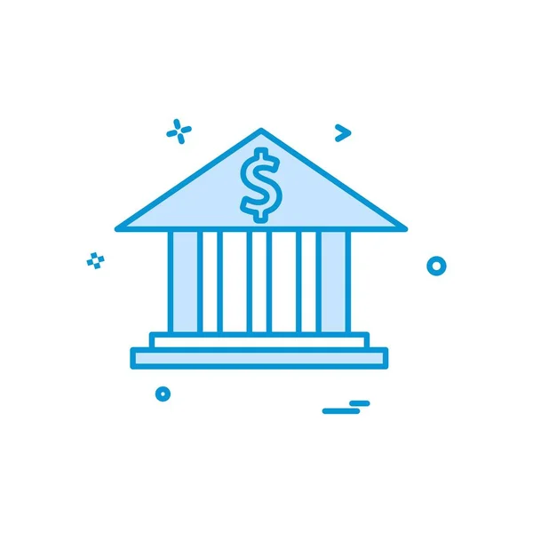 Banco Dinero Dólar Icono Vector Diseño — Vector de stock