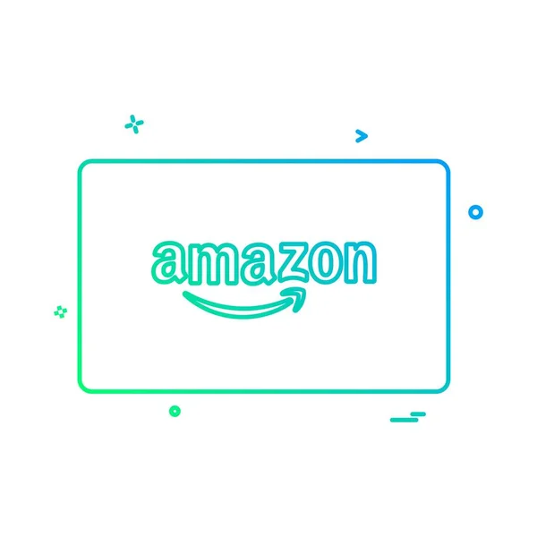 Amazon Creditcard Ontwerp Vector — Stockvector