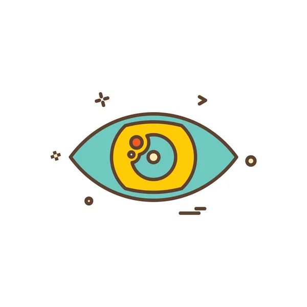 Eye Icon Design Vector — 스톡 벡터