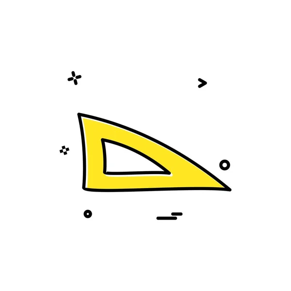 Лінійний Масштаб Трикутника Векторний Дизайн — стоковий вектор