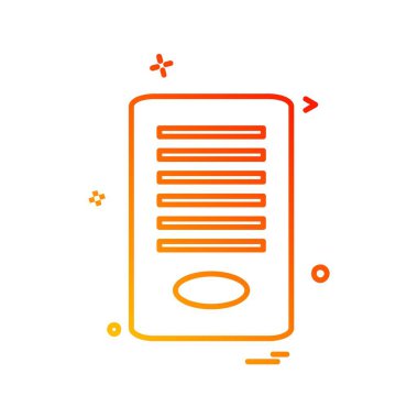 Dosya simgesi tasarım vektörü