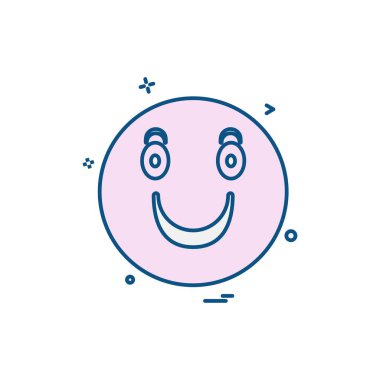 Emoji simgeleri tasarım vektörü 