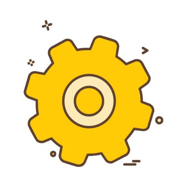 Vites simgesi tasarım vektörü 