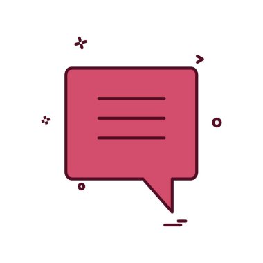 Sohbet simgesi tasarım vektörü