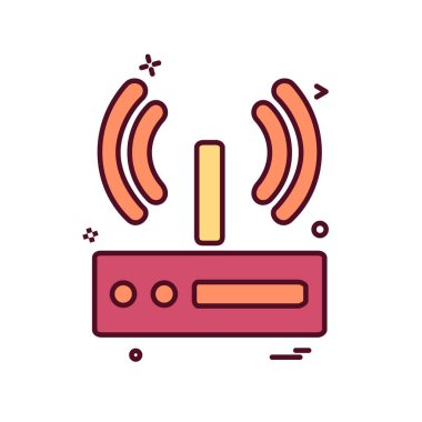 Wifi simge tasarım vektörü