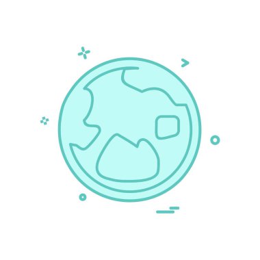 Küre simge tasarlamak vektör