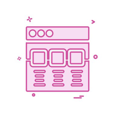 Web düzeni simge tasarım vektörü