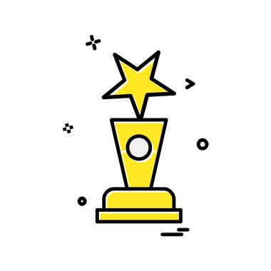 Ödül simgesi tasarım vektörü