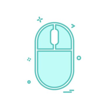 Bilgisayar fare düz simge vektör çizim 