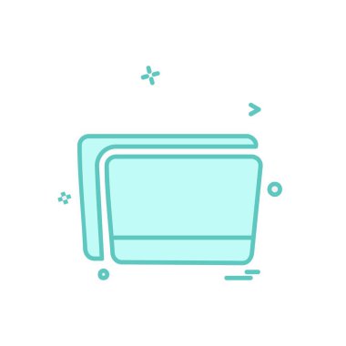 Klasör simge tasarlamak vektör