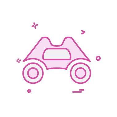 Dürbün simge tasarlamak vektör 