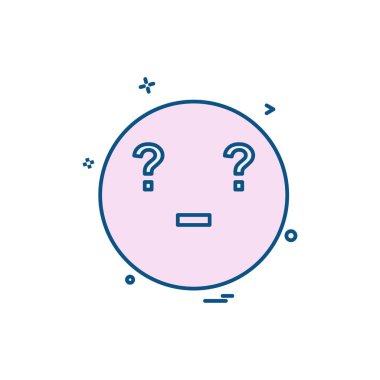 Emoji simgeleri tasarım vektörü 