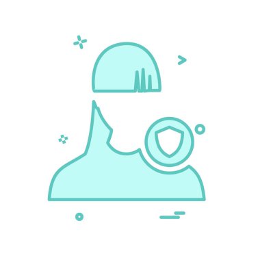 Kadın avatar simge tasarlamak vektör