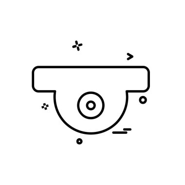 CCTV kamera simge tasarlamak vektör